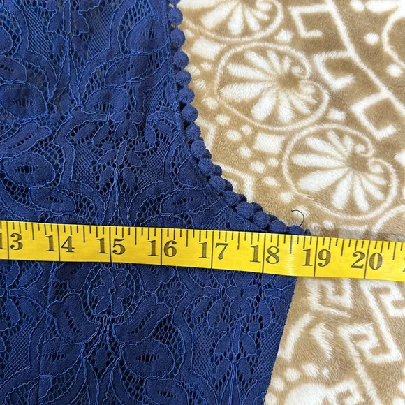 Cure Royal Blue Shift Dress Embellished SzL - Picture 7 of 12